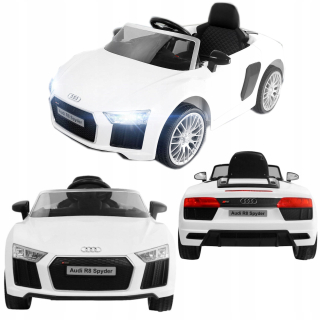 BATÉRIOVÉ AUTO DIAĽKOVÉ KONVERTIBILNÉ AUDI R8 SPYDER 2,4G PRE DETI LED SVETLÁ